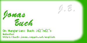 jonas buch business card